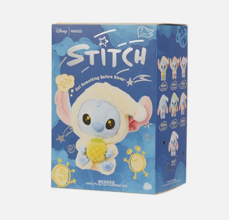 Miniso Stitch "Eat Something Before Sleep" Series – Vinyl Figure Blind Box