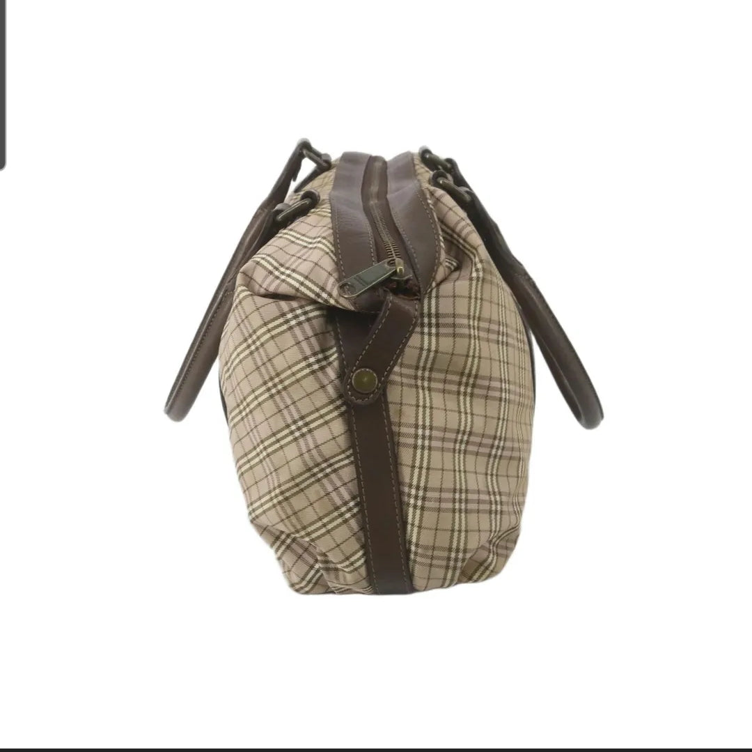 BURBERRY Nova Check Blue Label Shoulder Bag Canvas