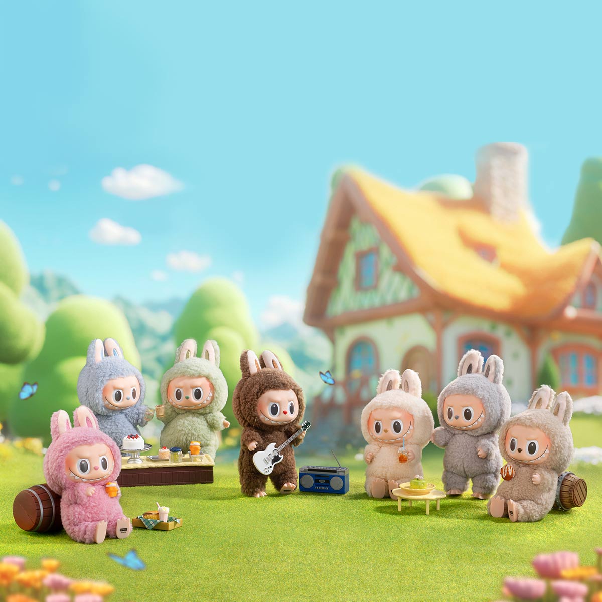 Popmart Exciting Macaron Vinyl Plush- Single Box