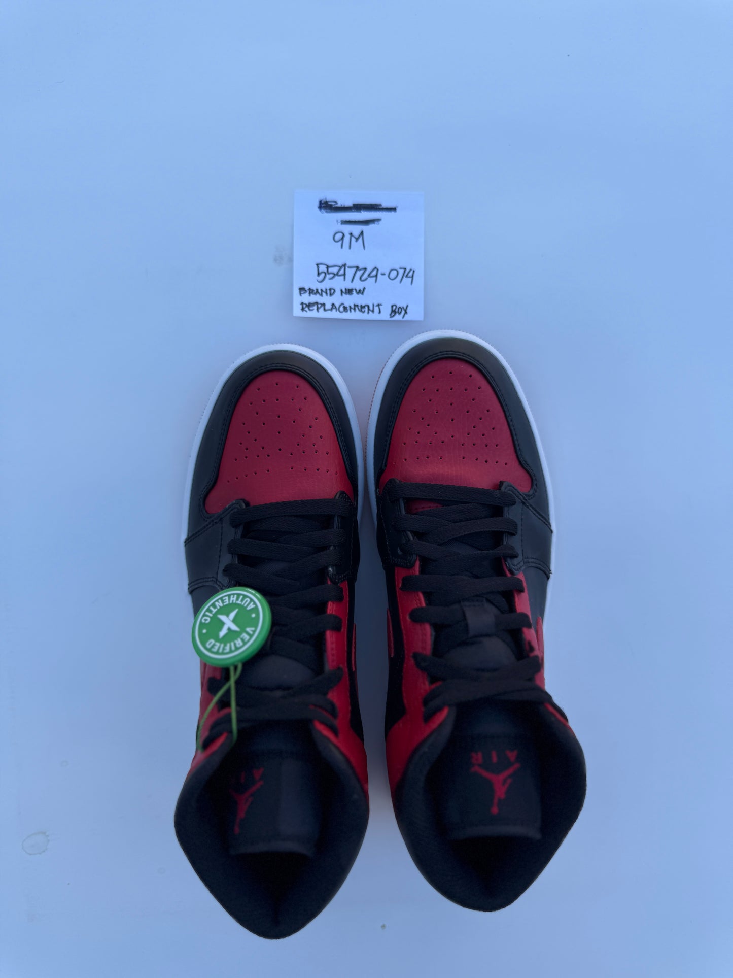 NIKE AIR JORDAN 1 MID RETRO [9M] (554724-074) *Replacement-box*