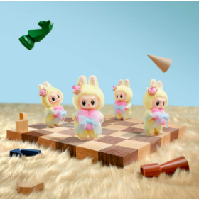 THE MONSTERS Let's Checkmate Series-Vinyl Plush Hanging Card