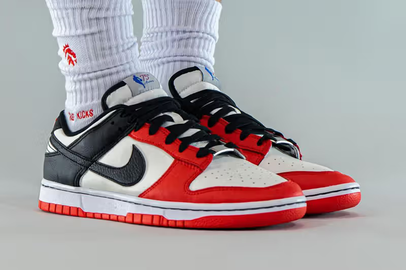 Nike Dunk Low EMB NBA 75th Anniversary Chicago