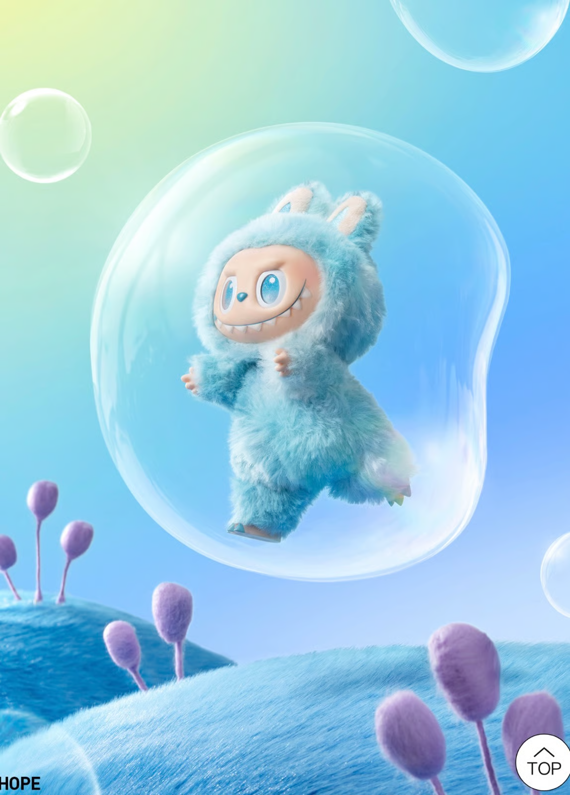 "Hope" Pop Mart Labubu The Monsters Big into Energy Series Vinyl Plush Pendant