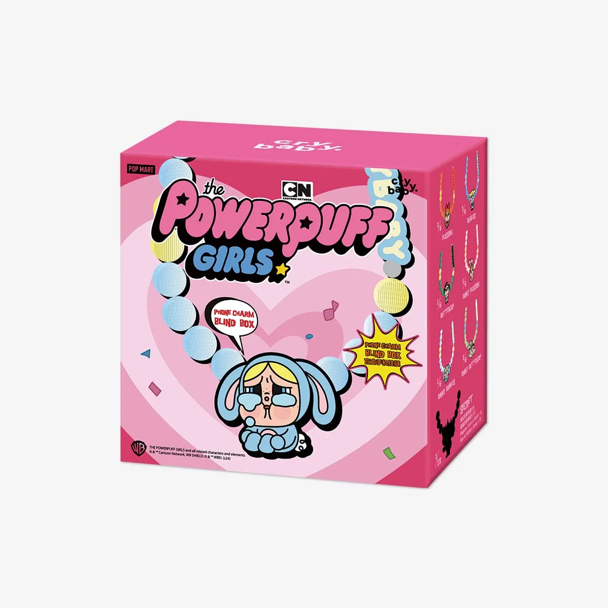 Pop Mart CRYBABY x Powerpuff Girls Series Phone Charm Single Blind Box