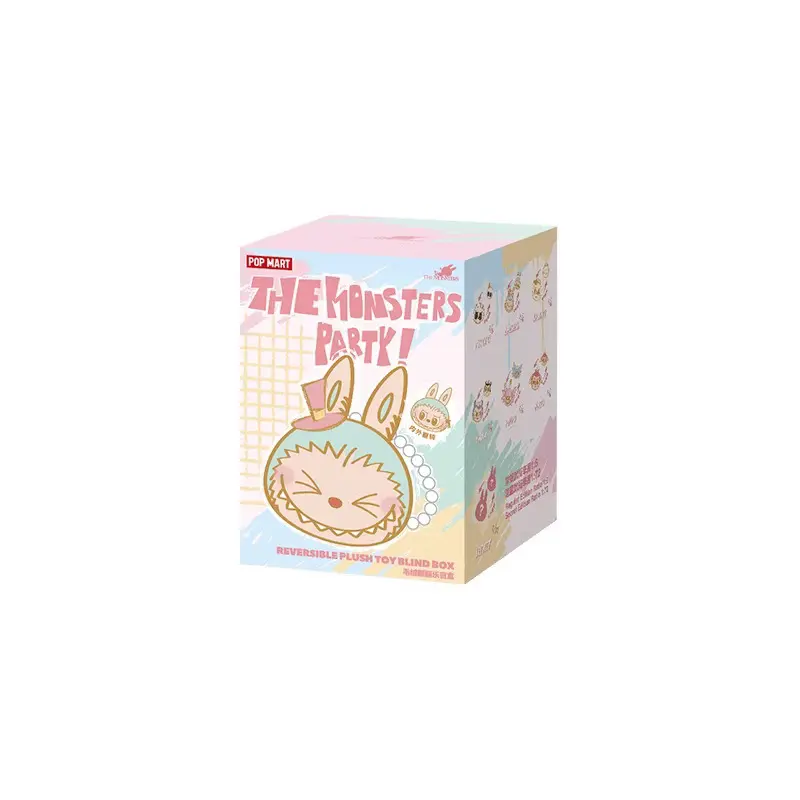 Pop Mart Labubu The Monster Party Series Reversible Plush Doll Single Blind Box