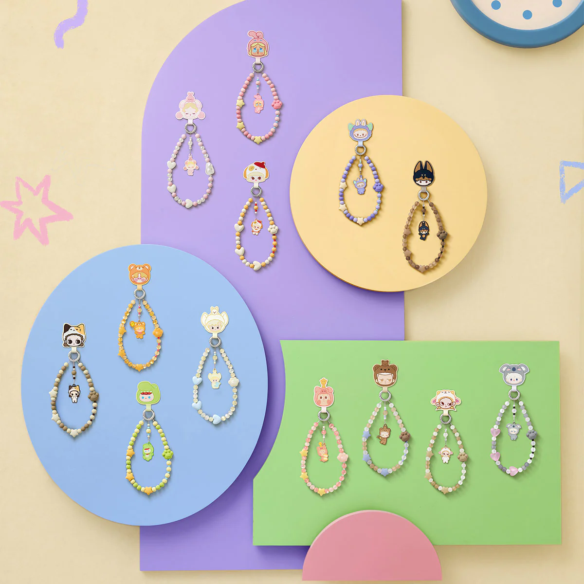 Pop Bean Pajama Party Mobile Phone Chain