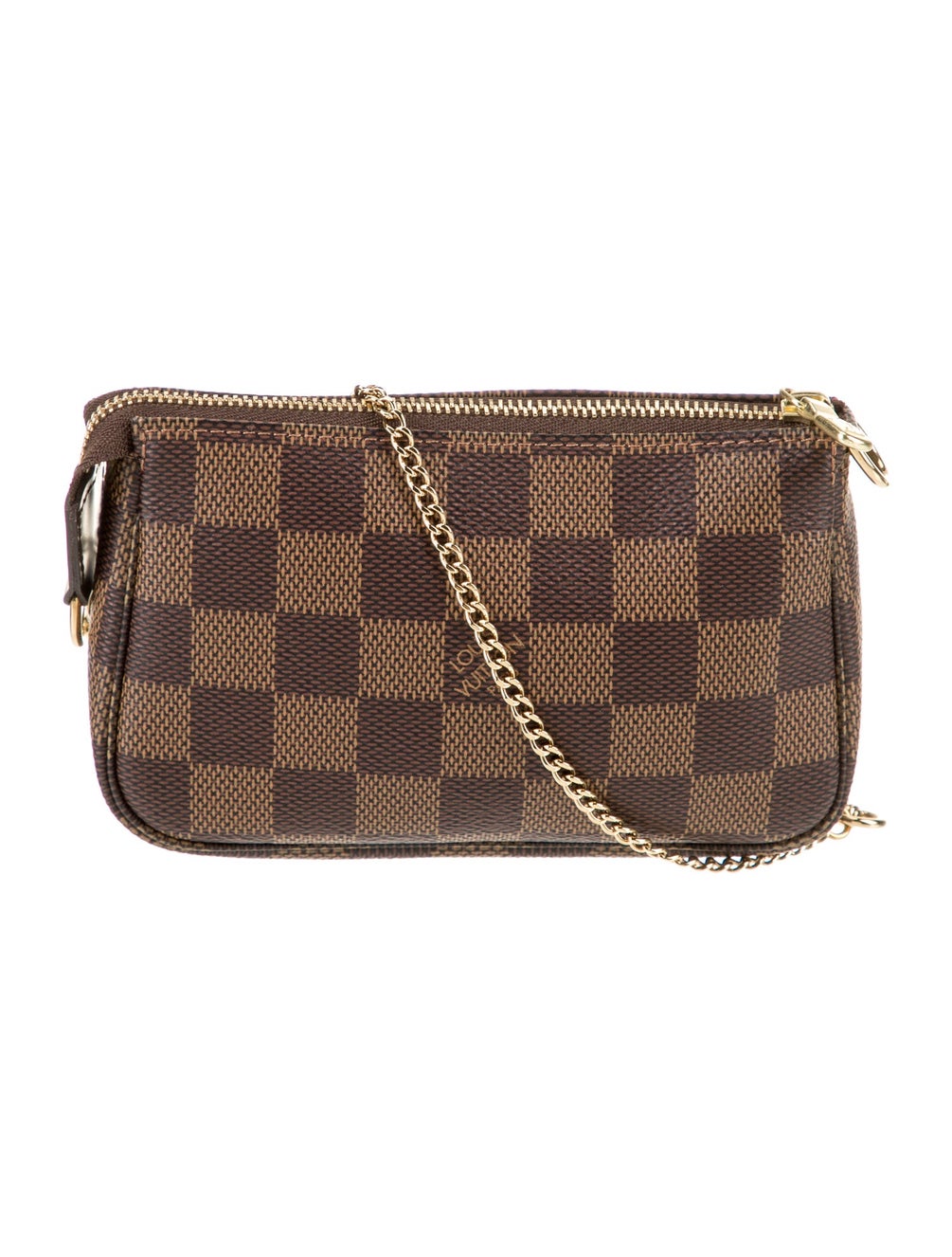Louis Vuitton

Damier Ebene Mini Pochette Top Handle Bag