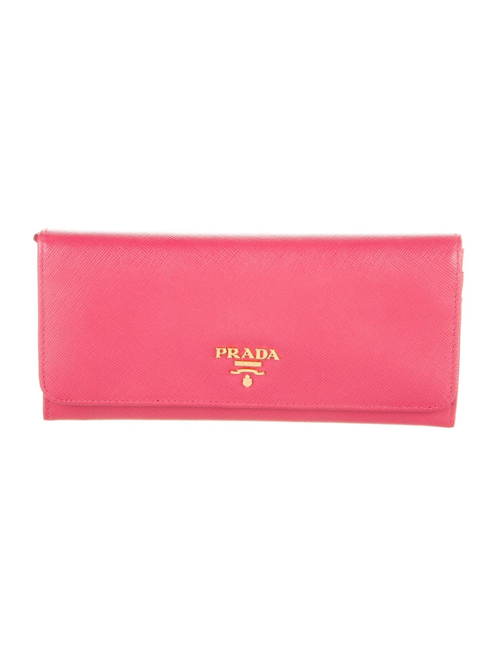 Prada Saffiano Metal Leather Continental Wallet