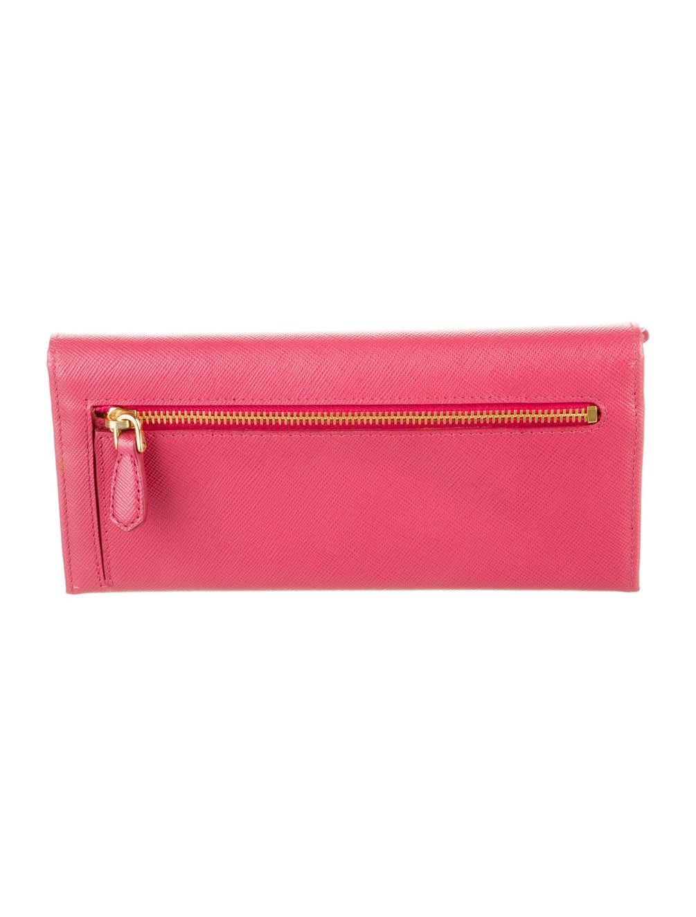 Prada Saffiano Metal Leather Continental Wallet