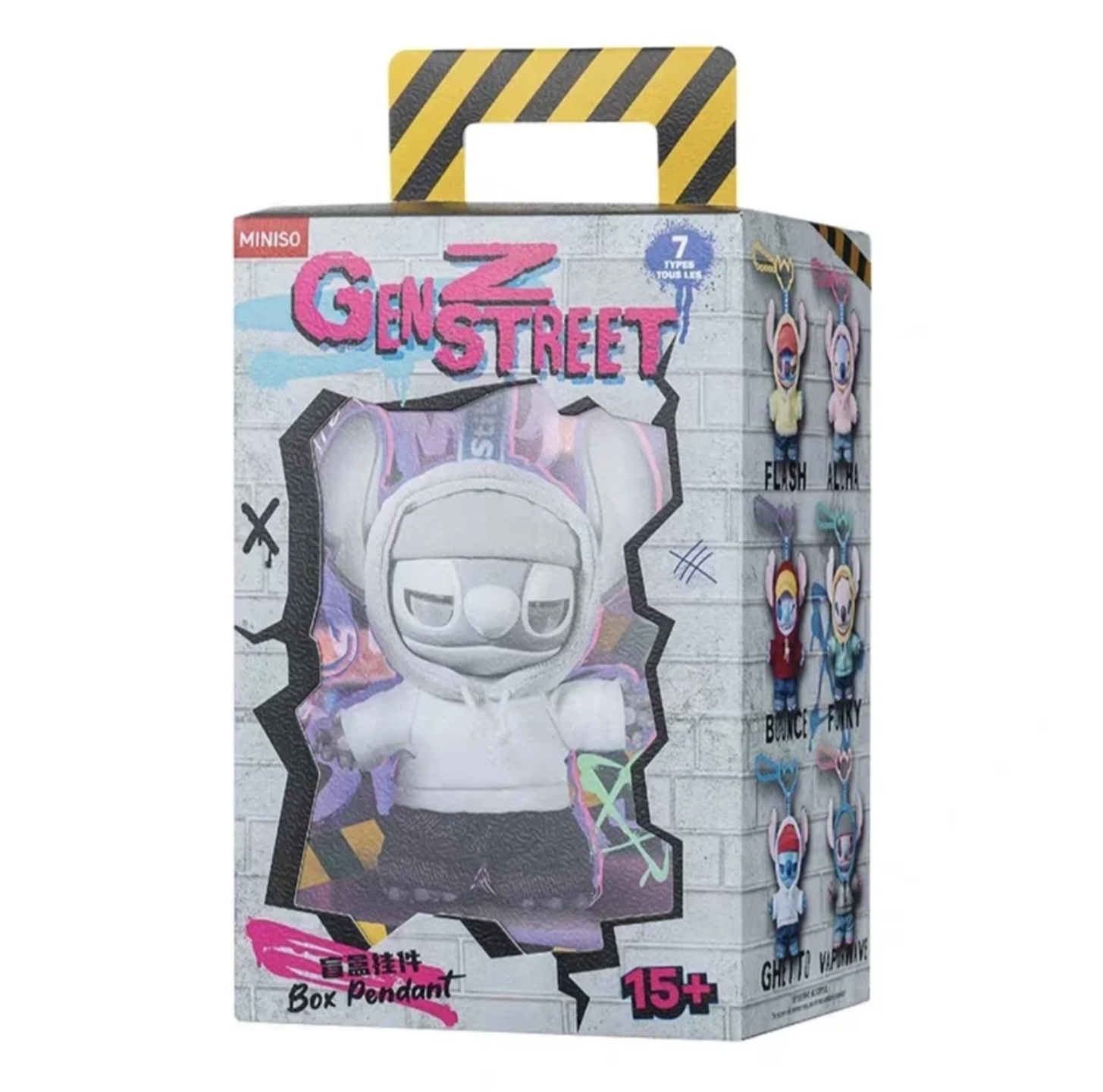 MINISO Disney Stitch GenZ Street Series-Vinyl Plush Pendant Blind Box