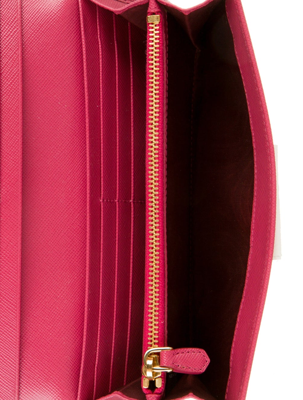 Prada Saffiano Metal Leather Continental Wallet